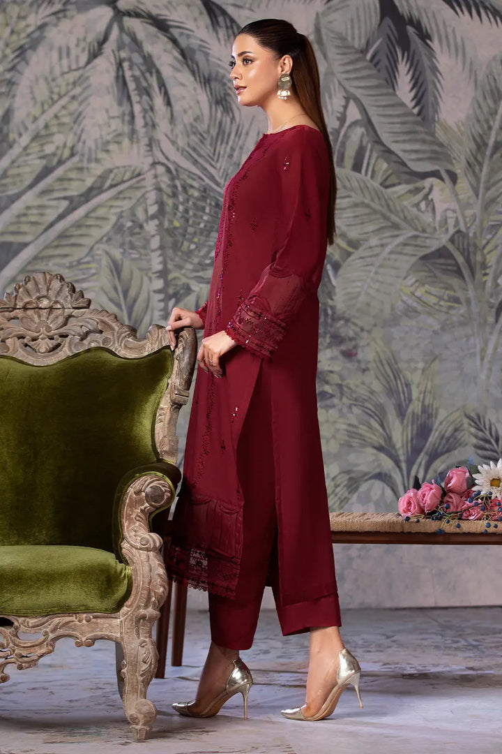 2PC Embroidered Unstitched Cambric Suit KSTE-2859 Embroidered KHAS STORES 