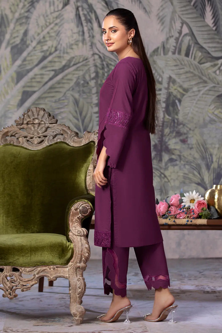 2PC Embroidered Unstitched Cambric Suit KSTE-2862 Embroidered KHAS STORES 