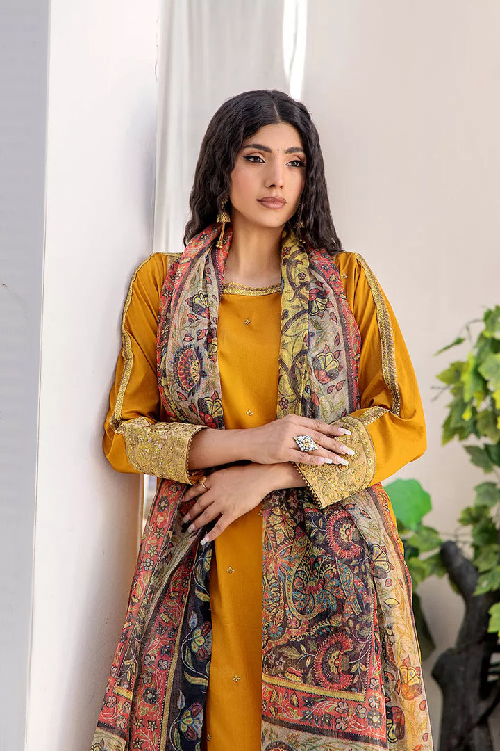 2PC Stitched Embroidered Lawn Shirt and Dupatta KSDE-2498 Embroidered KHAS STORES 