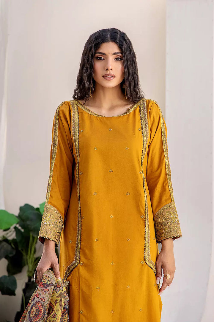 2PC Stitched Embroidered Lawn Shirt and Dupatta KSDE-2498 Embroidered KHAS STORES 