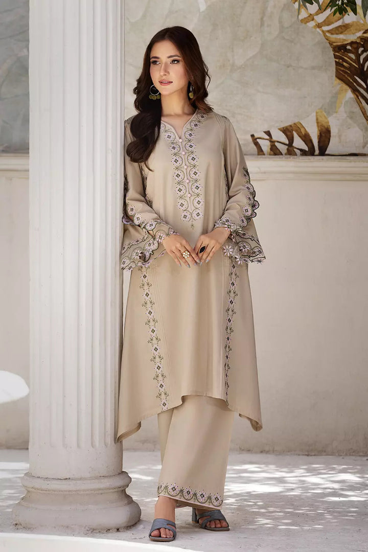 2PC Stitched Embroidered Lawn Shirt and Trouser KSTE-2681 Embroidered KHAS STORES 