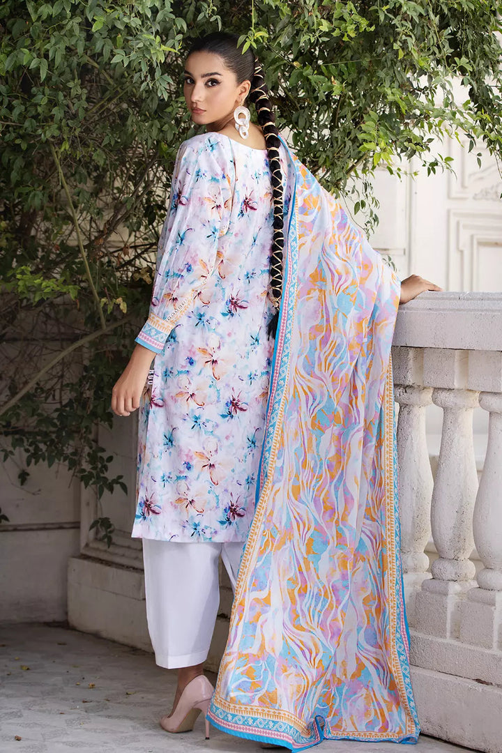 2PC Stitched Printed Lawn Shirt and Dupatta KSD-2675 Printed KHAS STORES 