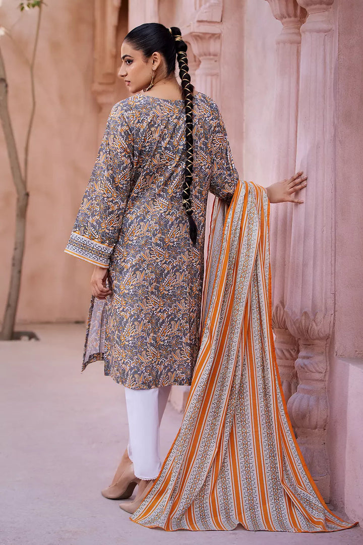 2PC Stitched Printed Lawn Shirt and Dupatta KSD-2677 Printed KHAS STORES 