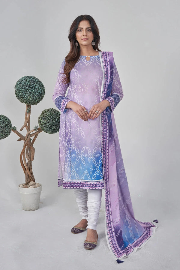 2PC Stitched Printed Lawn Shirt and Dupatta RKTW-3053 Printed KHAS STORES 