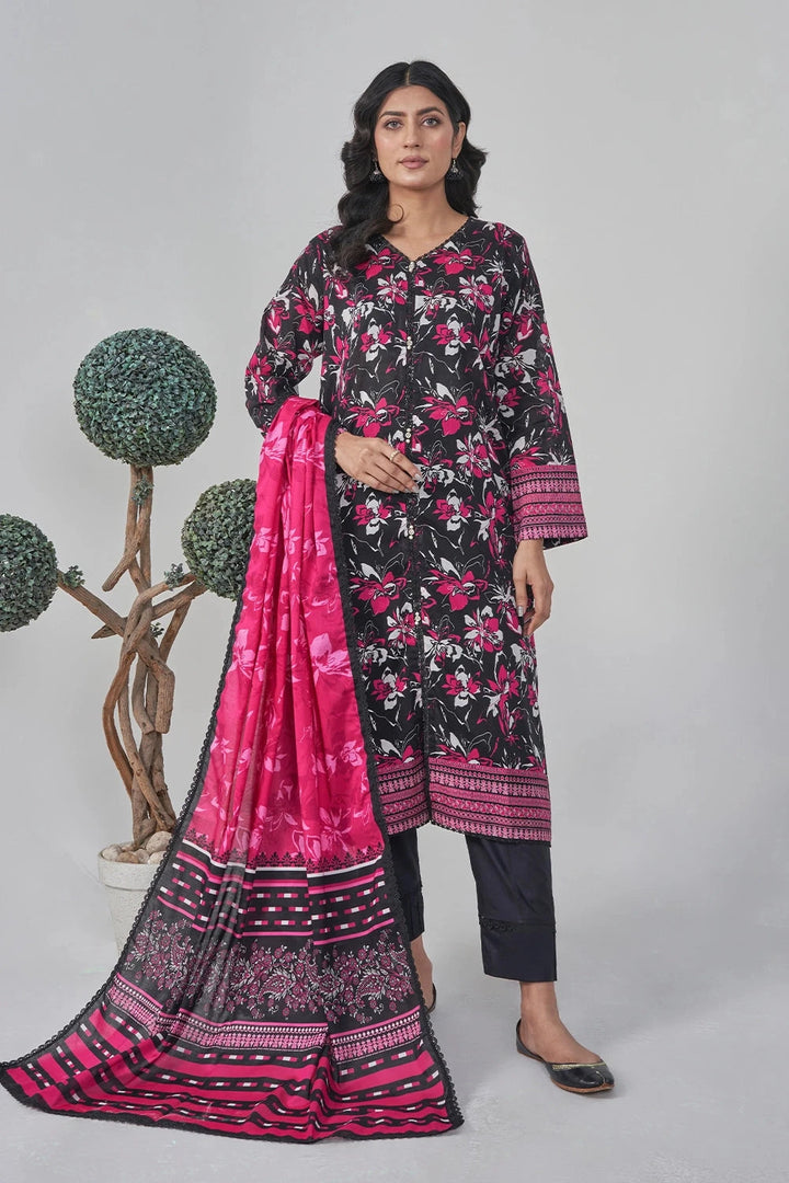 2PC Stitched Printed Lawn Shirt and Dupatta RKTW-3054 Printed KHAS STORES 