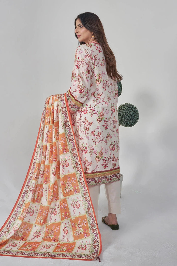 2PC Stitched Printed Lawn Shirt and Dupatta RKTW-3056 Printed KHAS STORES 