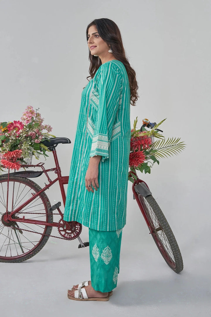 2PC Stitched Printed Lawn Shirt and Trouser RKTW-3029 Printed KHAS STORES 