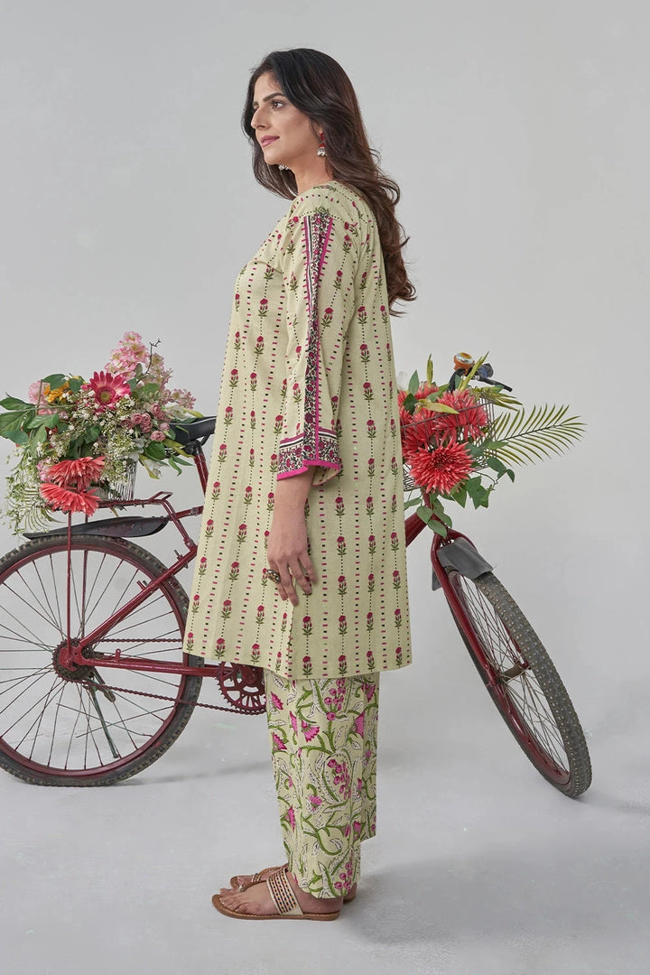 2PC Stitched Printed Lawn Shirt and Trouser RKTW-3030 Printed KHAS STORES 