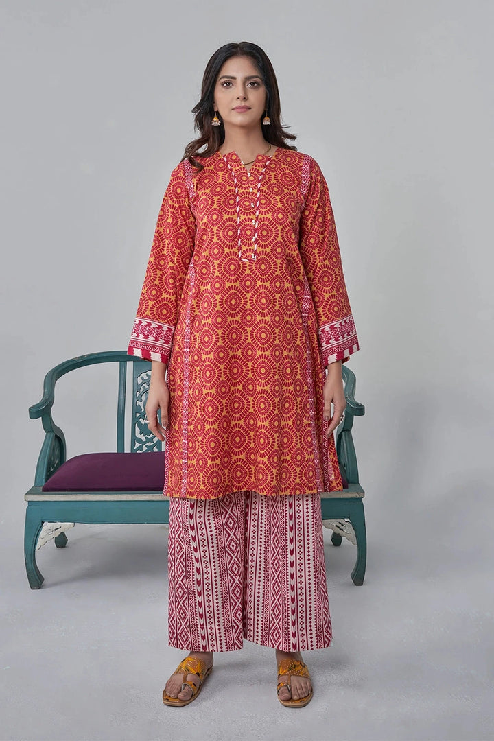 2PC Stitched Printed Lawn Shirt and Trouser RKTW-3032 Printed KHAS STORES 