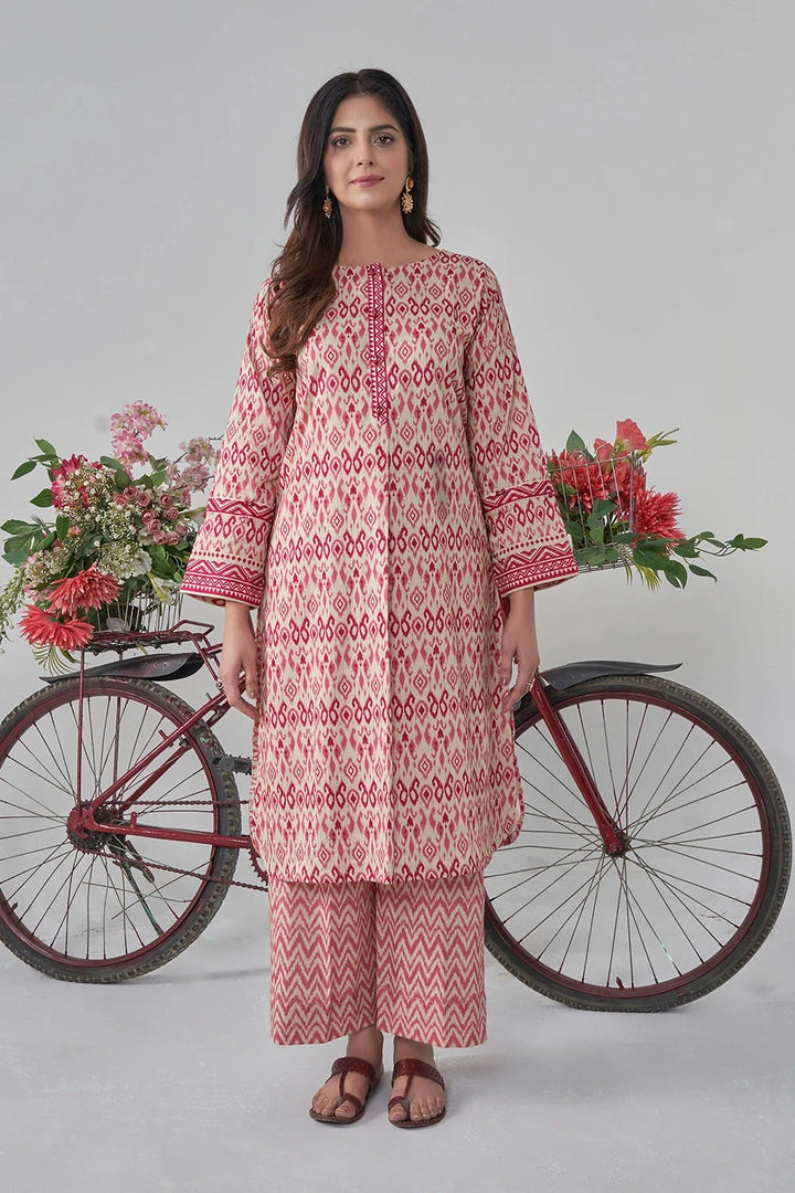 2PC Stitched Printed Lawn Shirt and Trouser RKTW-3034 Printed KHAS STORES 