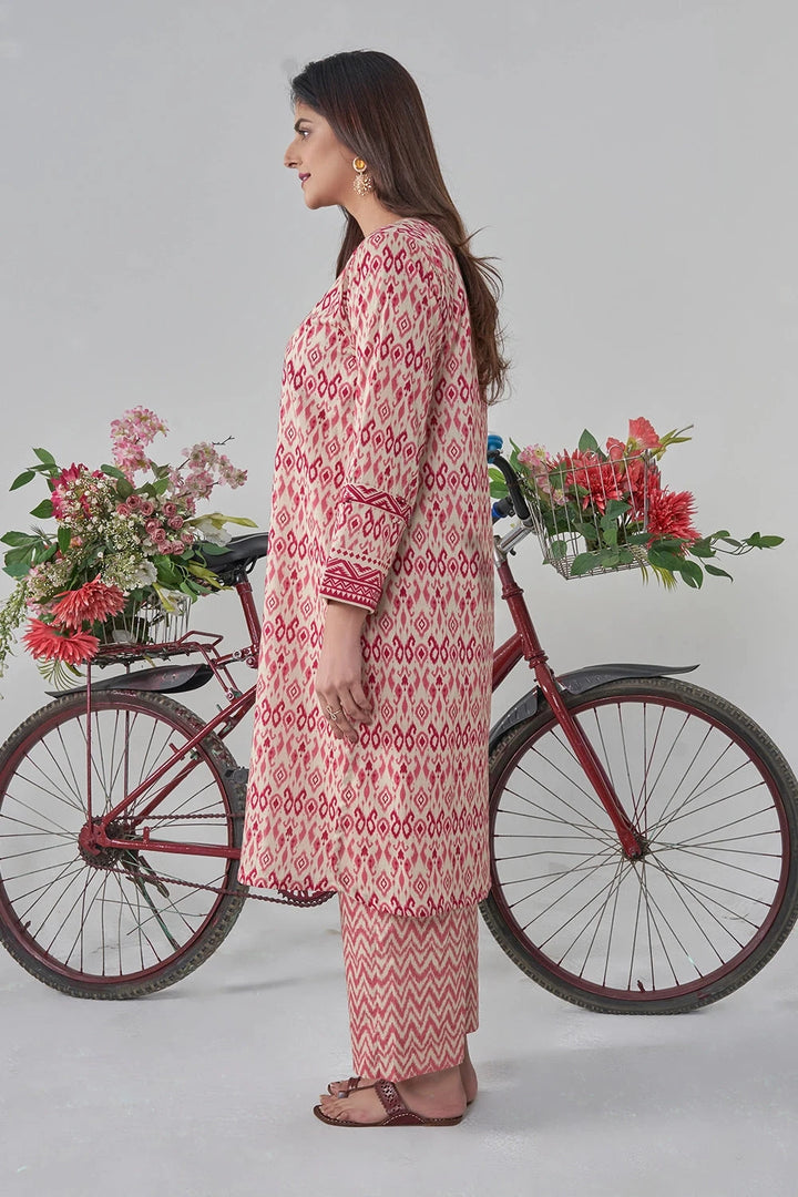 2PC Stitched Printed Lawn Shirt and Trouser RKTW-3034 Printed KHAS STORES 