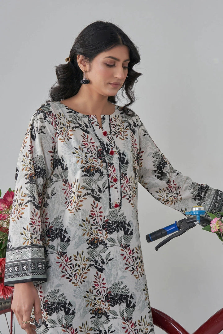 2PC Stitched Printed Lawn Shirt and Trouser RKTW-3035 Printed KHAS STORES 