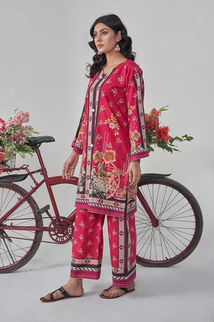 2PC Stitched Printed Lawn Shirt and Trouser RKTW-3051 Printed KHAS STORES 