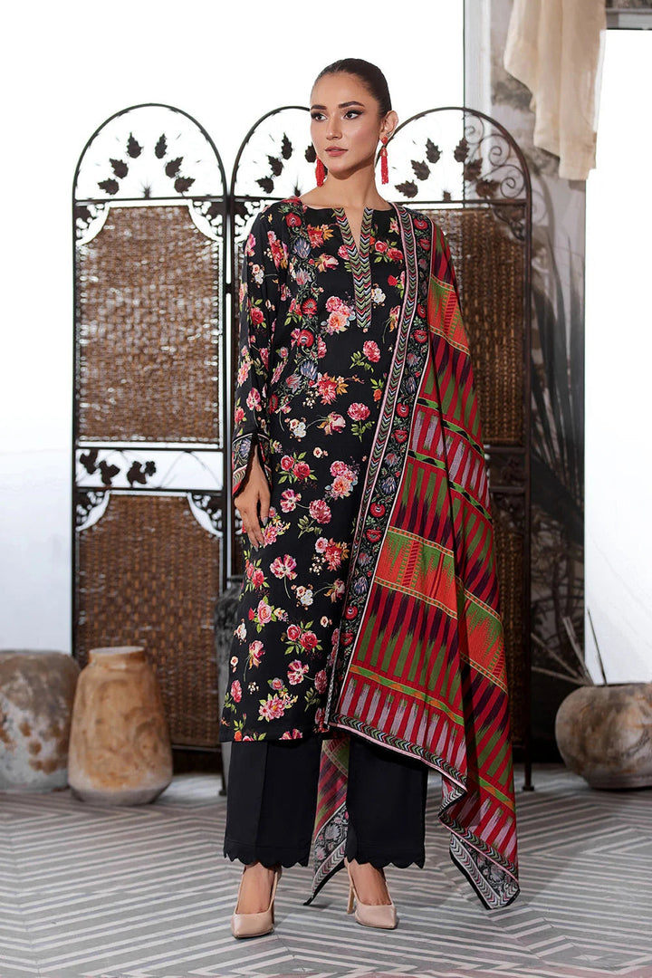 2PC Unstitched Printed Lawn Shirt and Dupatta KSD-2660 Printed KHAS STORES 