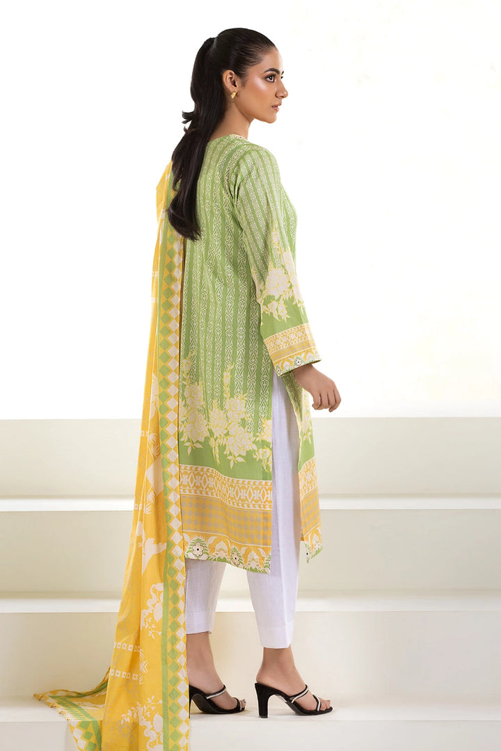 2PC Unstitched Printed Lawn Shirt and Dupatta KSD-2739 Printed KHAS STORES 