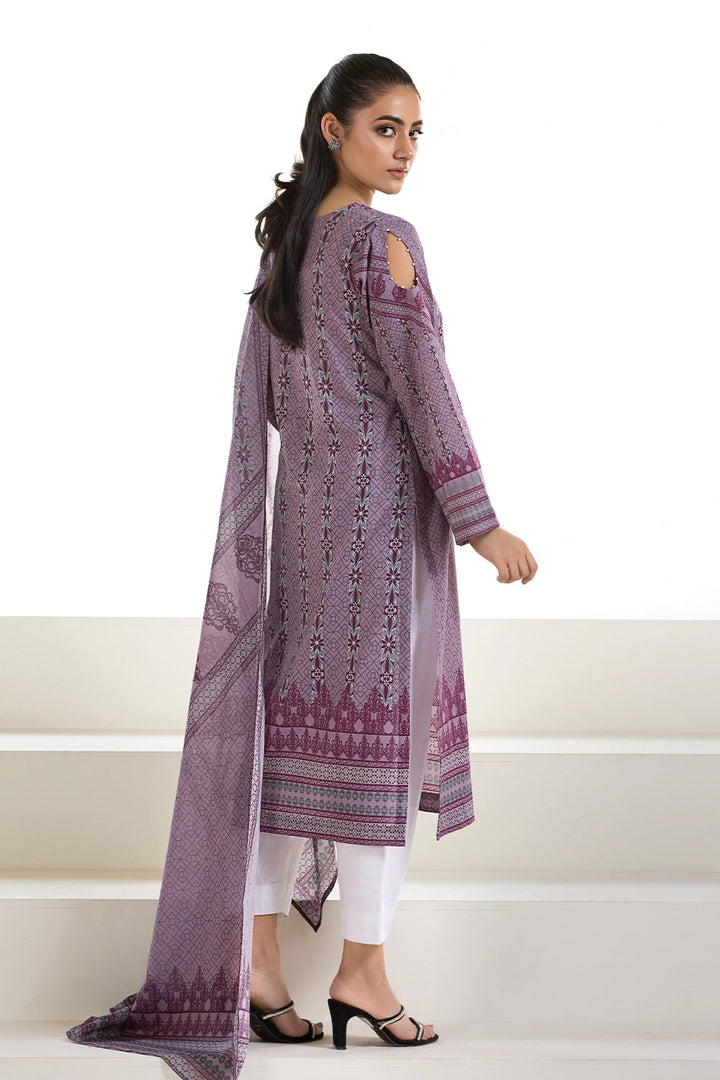 2PC Unstitched Printed Lawn Shirt and Dupatta KSD-2740 Printed KHAS STORES 