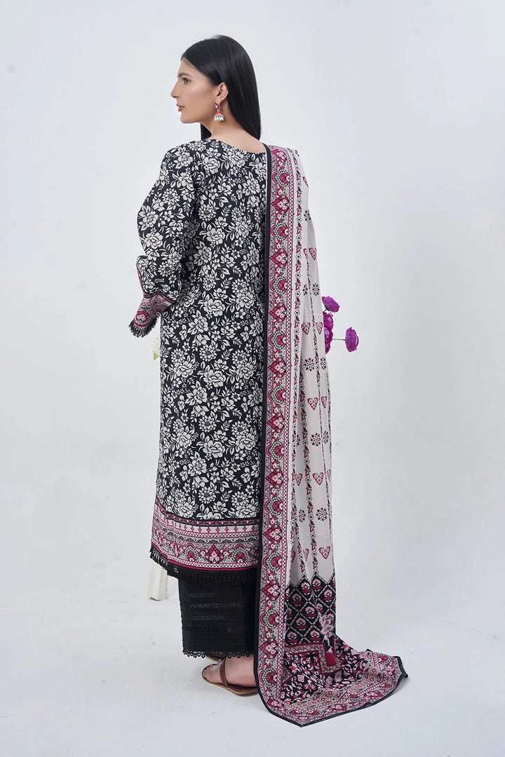 2PC Unstitched Printed Lawn Shirt and Dupatta KSD-3214 Printed KHAS STORES 