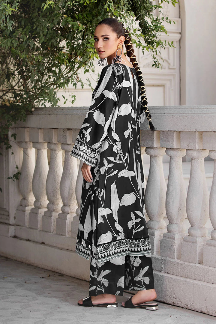 2PC Unstitched Printed Lawn Shirt and Trouser KST-2648 Printed KHAS STORES 