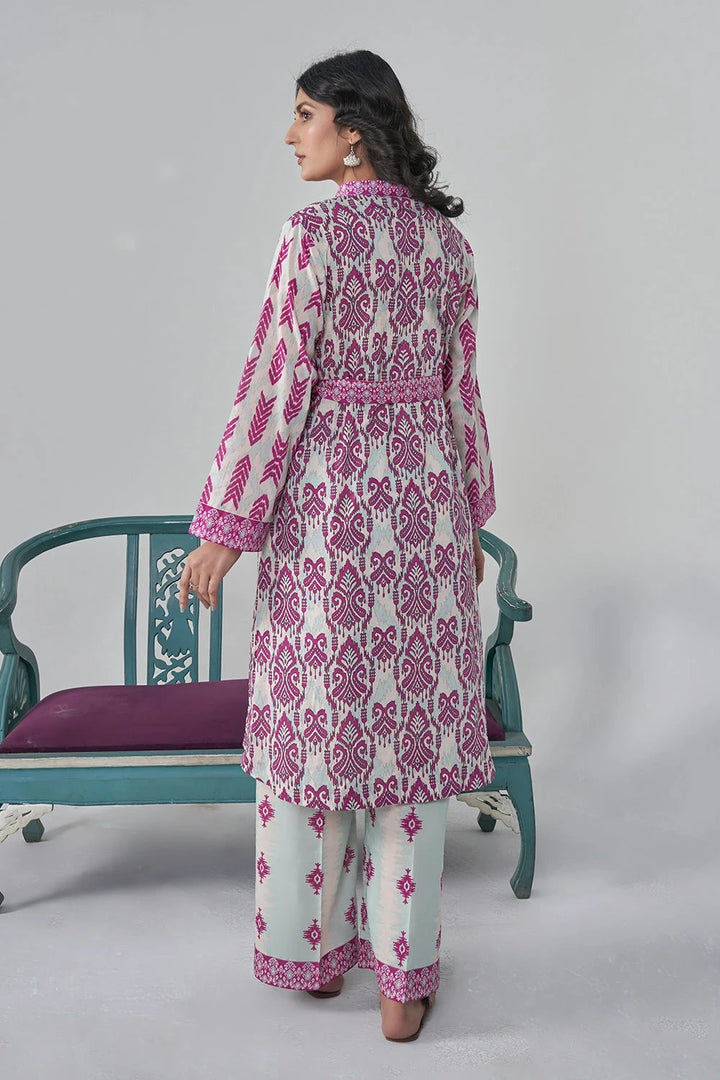 2PC Unstitched Printed Lawn Shirt and Trouser KST-3121 Printed KHAS STORES 