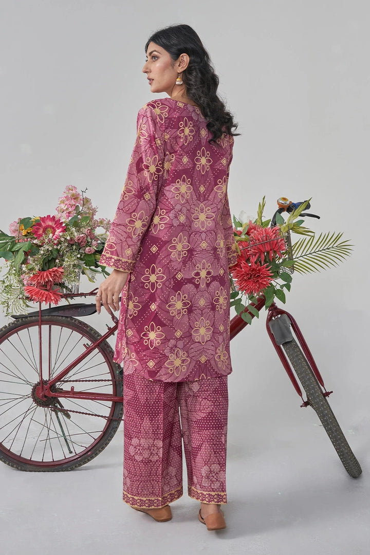 2PC Unstitched Printed Lawn Shirt and Trouser KST-3123 Printed KHAS STORES 