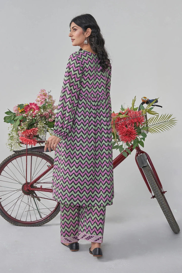 2PC Unstitched Printed Lawn Shirt and Trouser KST-3126 Printed KHAS STORES 