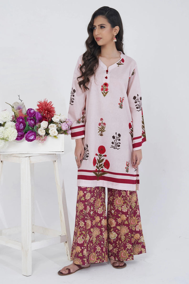 2PC Unstitched Printed Lawn Shirt and Trouser KST-3130 Printed KHAS STORES 