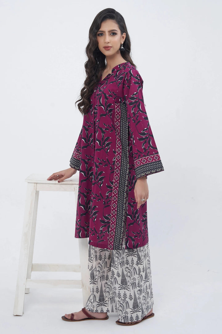 2PC Unstitched Printed Lawn Shirt and Trouser KST-3131 Printed KHAS STORES 