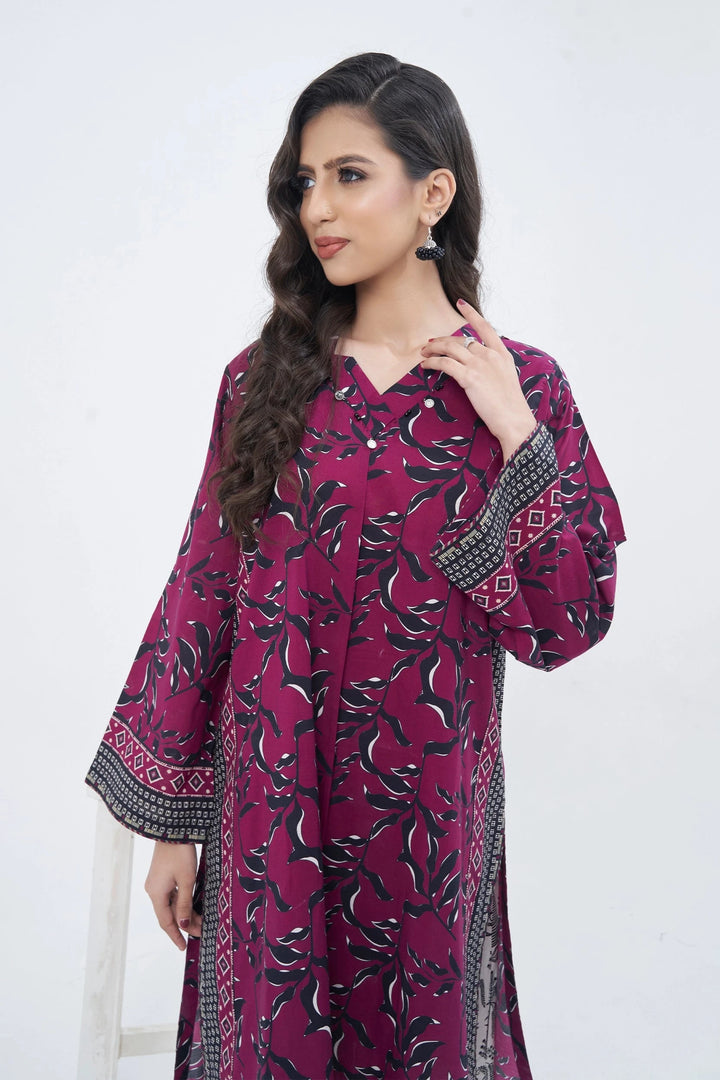 2PC Unstitched Printed Lawn Shirt and Trouser KST-3131 Printed KHAS STORES 