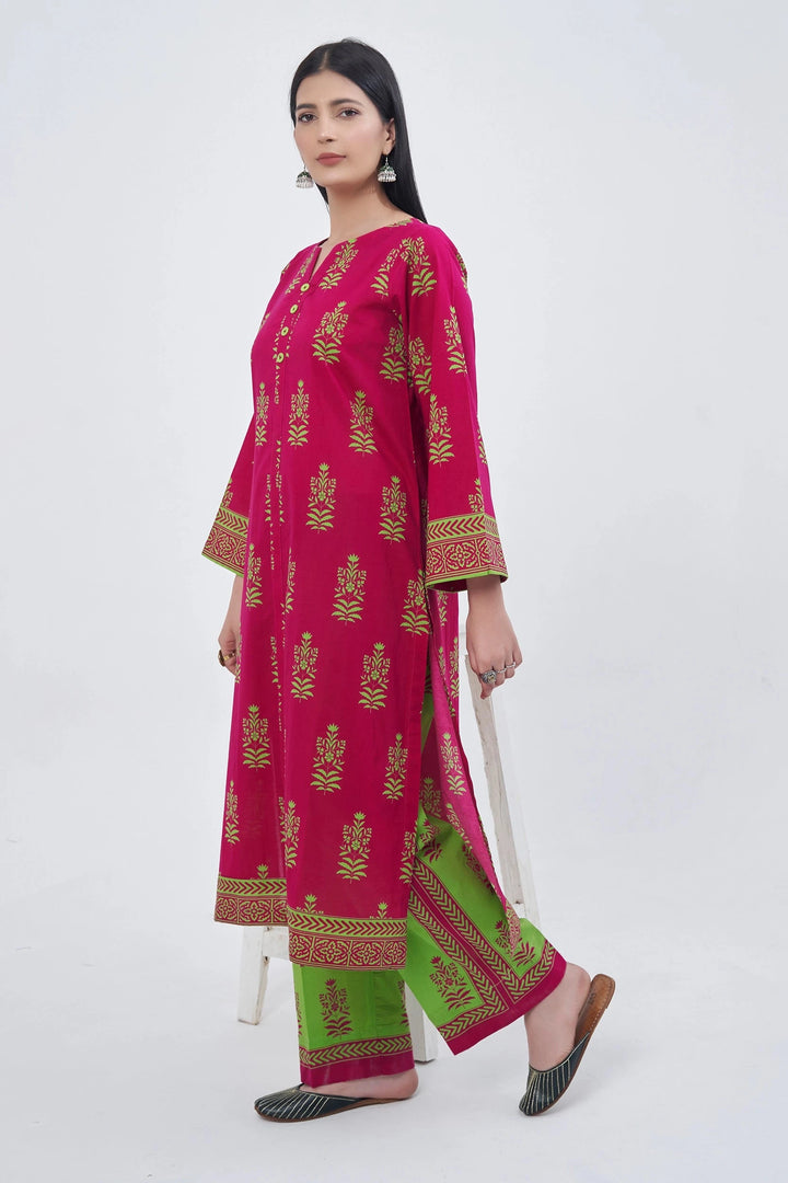 2PC Unstitched Printed Lawn Shirt and Trouser KST-3136 Printed KHAS STORES 