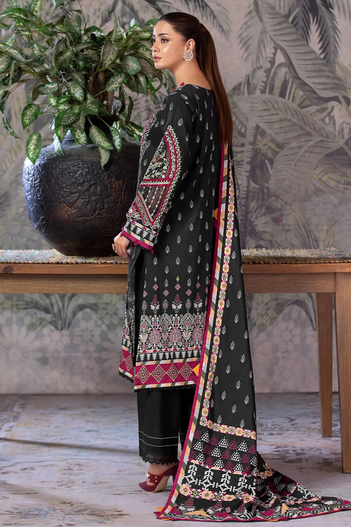 3PC Embroidered Unstitched Cambric Suit KCCE-2845 Embroidered KHAS STORES 