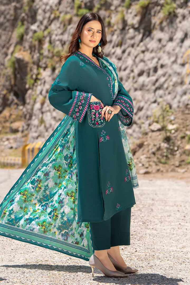 3PC Embroidered Unstitched Cambric Suit KSDE-2818 Embroidered KHAS STORES 