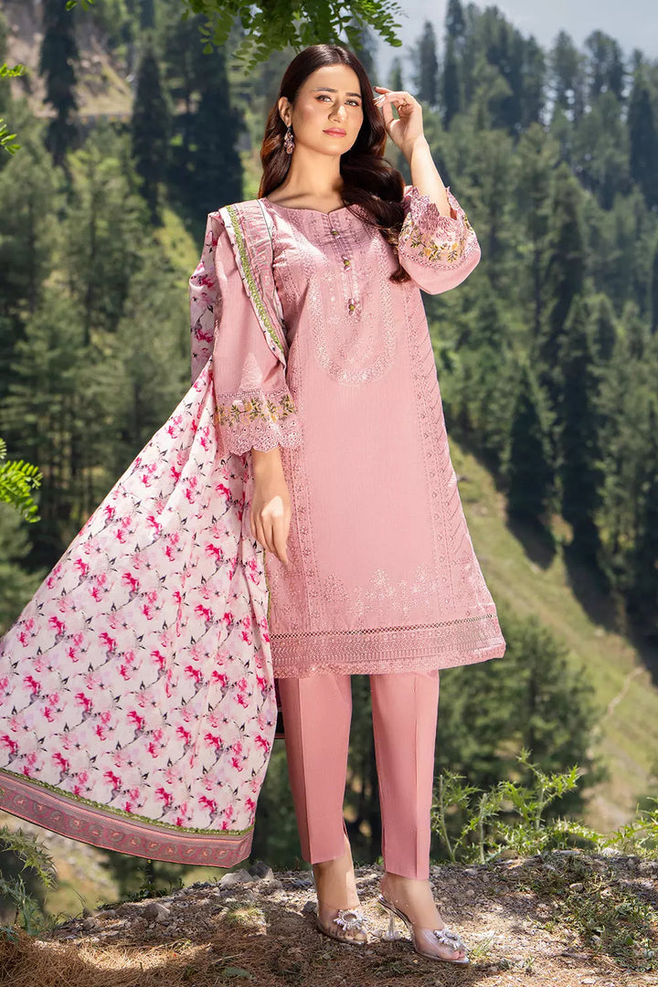 3PC Embroidered Unstitched Cambric Suit KSDE-2822 Embroidered KHAS STORES 