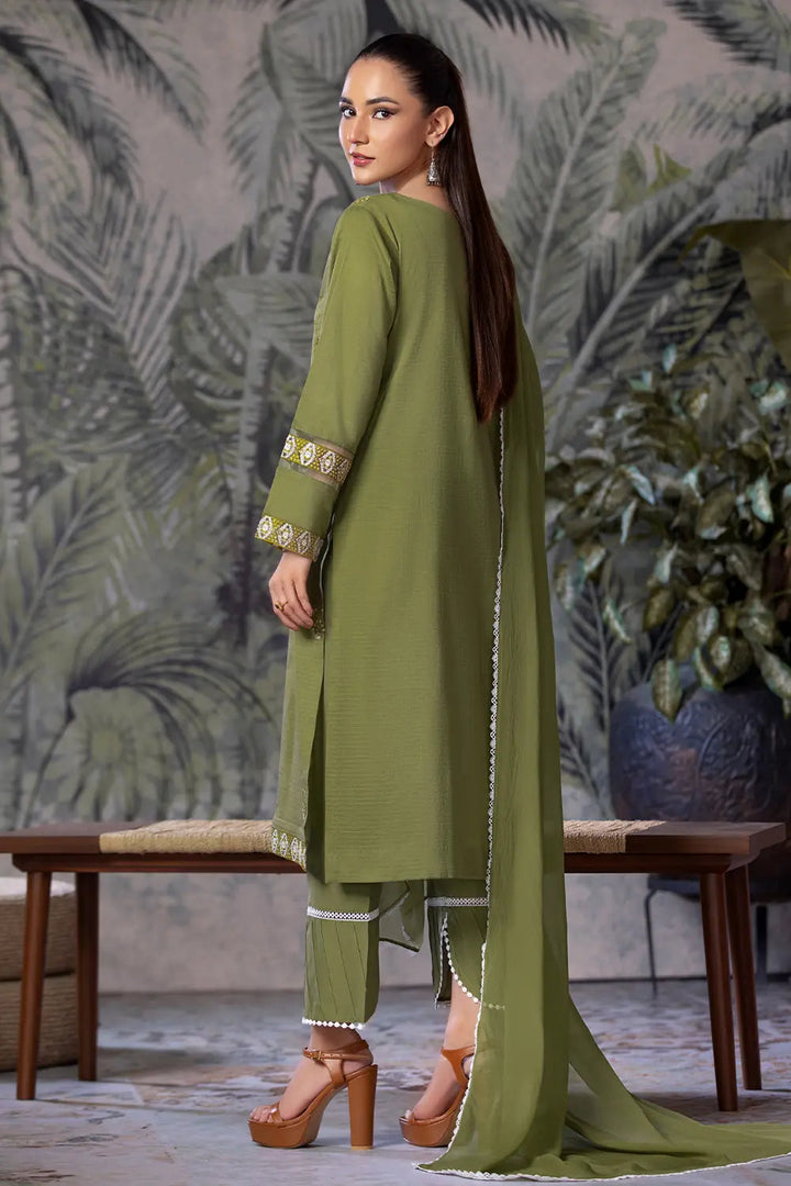 3PC Embroidered Unstitched Cambric Suit KSDE-2833 Embroidered KHAS STORES 