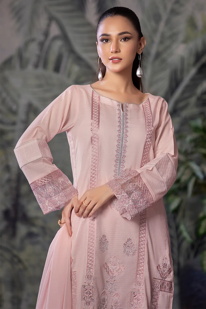 3PC Embroidered Unstitched Cambric Suit KSDE-2834 Embroidered KHAS STORES 