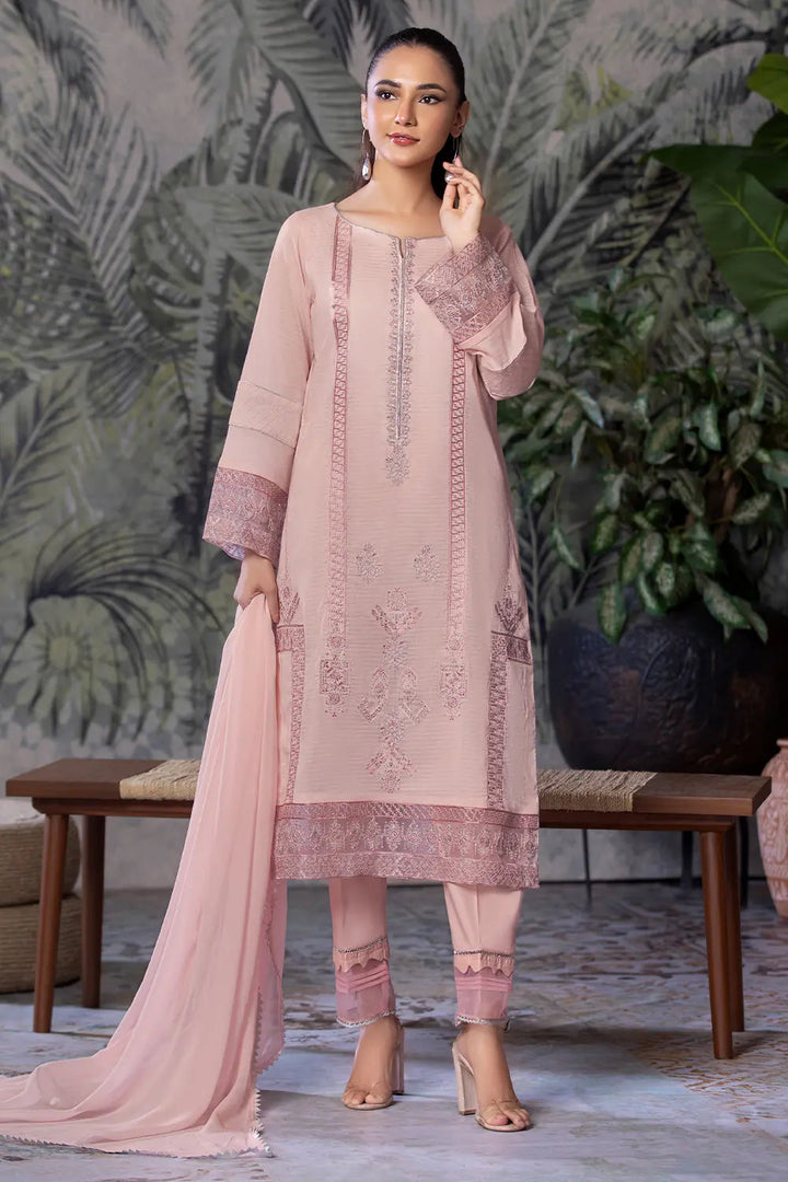 3PC Embroidered Unstitched Cambric Suit KSDE-2834 Embroidered KHAS STORES 