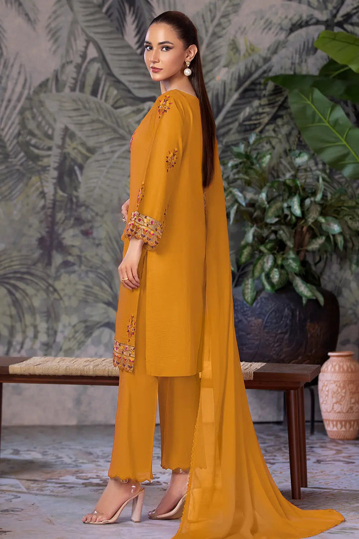 3PC Embroidered Unstitched Cambric Suit KSDE-2836 Embroidered KHAS STORES 