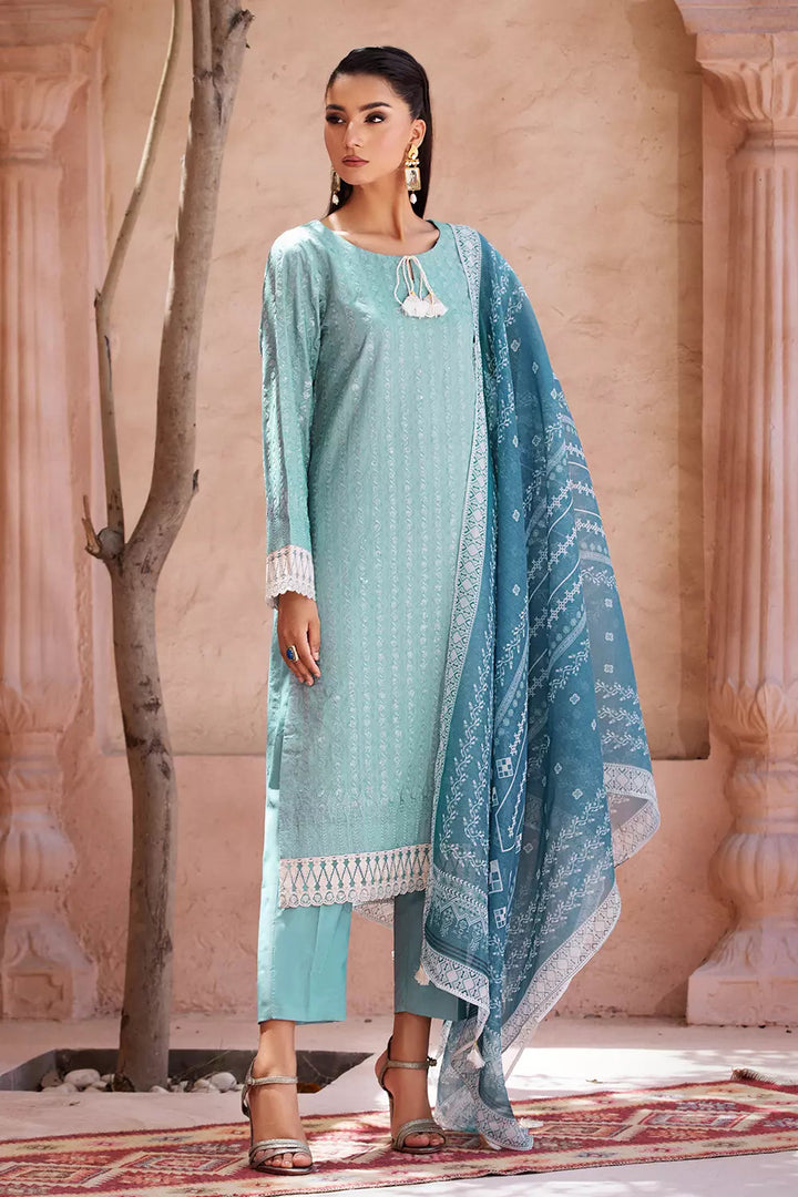 3PC Embroidered Unstitched Jacquard Suit KCNE-2620 Embroidered KHAS STORES 