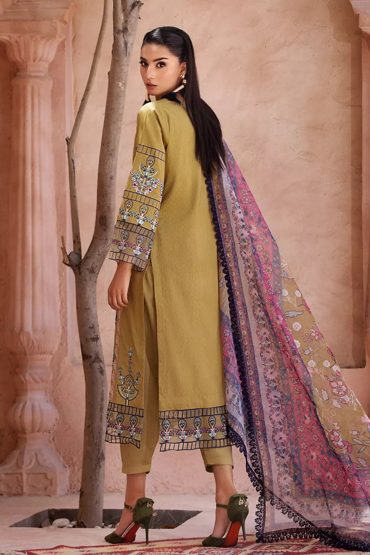 3PC Embroidered Unstitched Jacquard Suit KCNE-2621 Embroidered KHAS STORES 