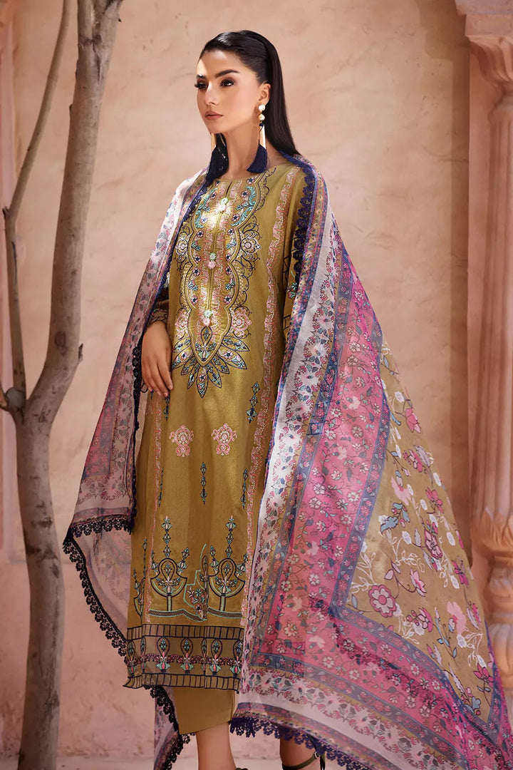 3PC Embroidered Unstitched Jacquard Suit KCNE-2621 Embroidered KHAS STORES 