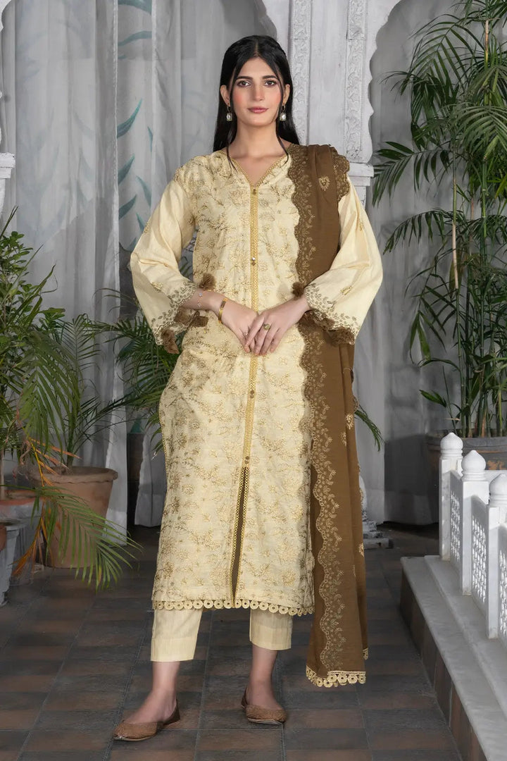 3PC Embroidered Unstitched Khaddar Suit KKE-2955 Embroidered KHAS STORES 