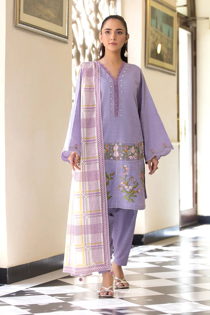 3PC Embroidered Unstitched Khaddar Suit KKE-2973 Embroidered KHAS STORES 