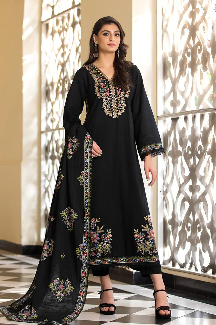 3PC Embroidered Unstitched Khaddar Suit KKE-2980 Embroidered KHAS STORES 