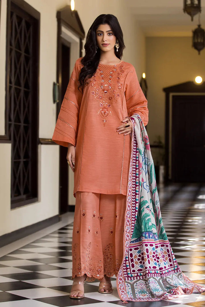 3PC Embroidered Unstitched Khaddar Suit KKE-2982 Embroidered KHAS STORES 