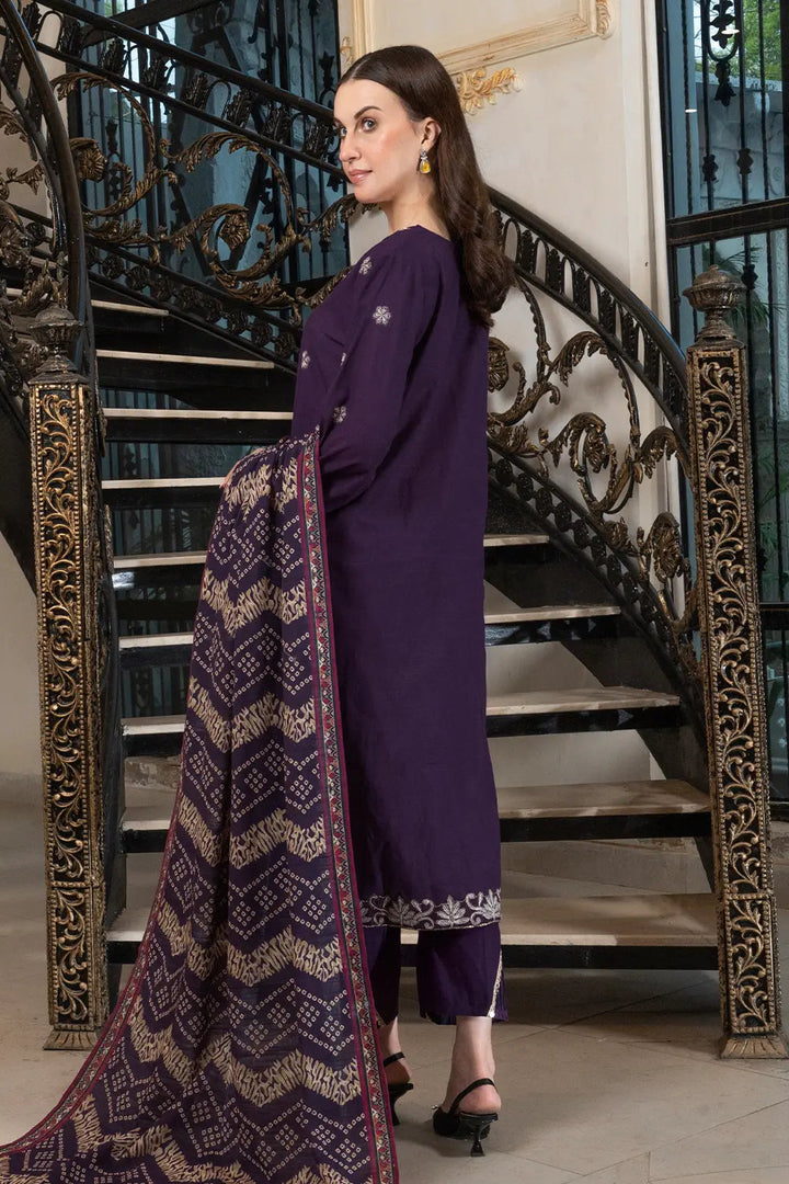 3PC Embroidered Unstitched Khaddar Suit KKE-2991 Embroidered KHAS STORES 