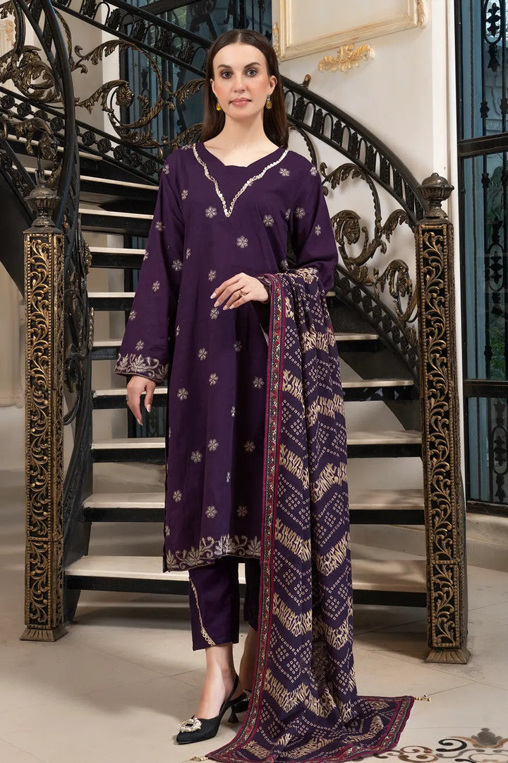 3PC Embroidered Unstitched Khaddar Suit KKE-2991 Embroidered KHAS STORES 