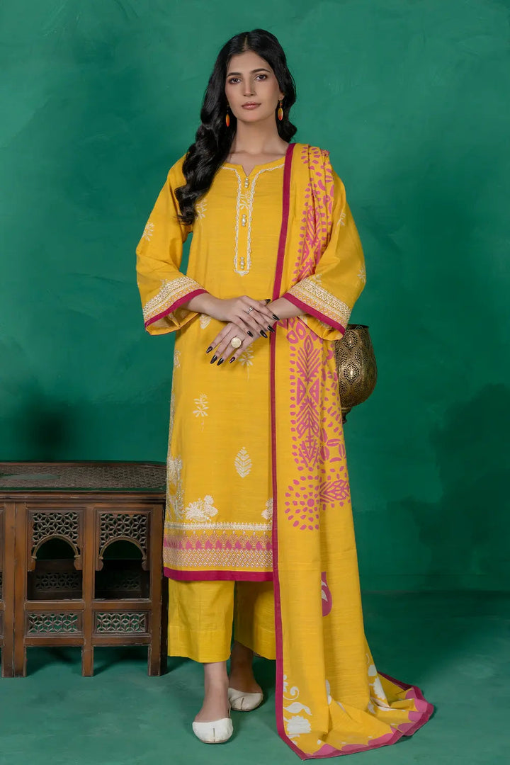 3PC Embroidered Unstitched Khaddar Suit KKE-3019 Embroidered KHAS STORES 