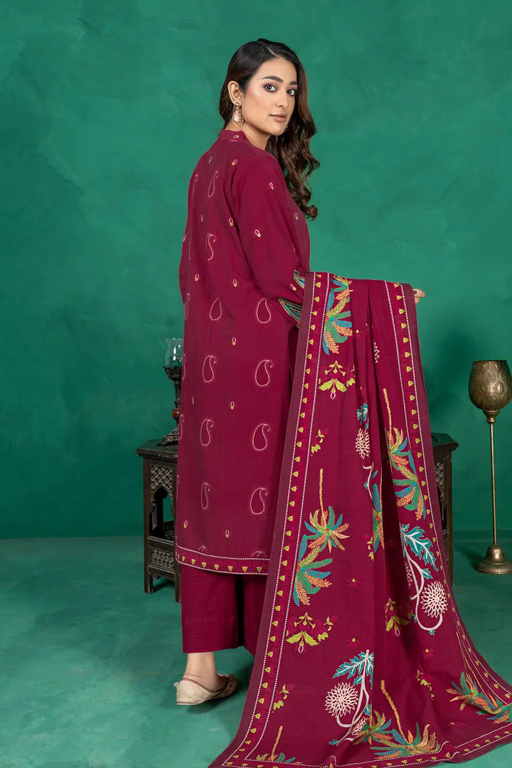 3PC Embroidered Unstitched Khaddar Suit KKE-3020 Embroidered KHAS STORES 