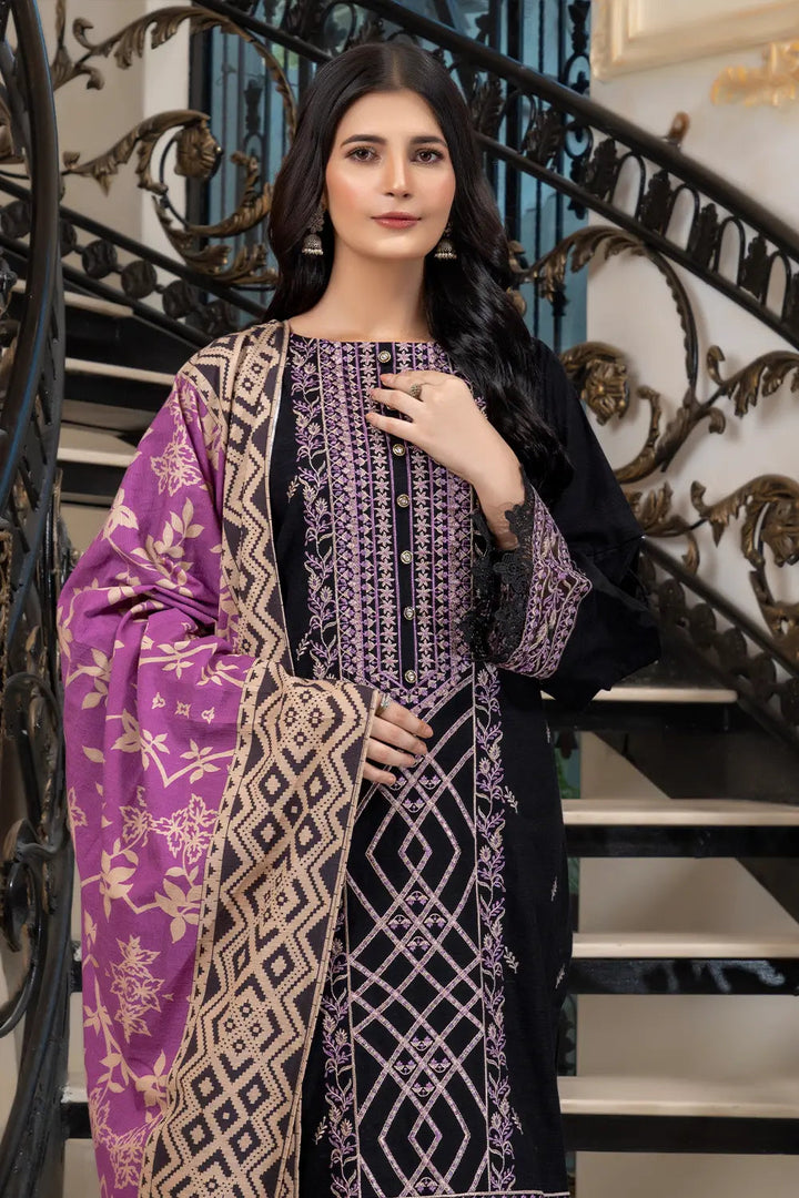 3PC Embroidered Unstitched Khaddar Suit KKHE-2921 Embroidered KHAS STORES 