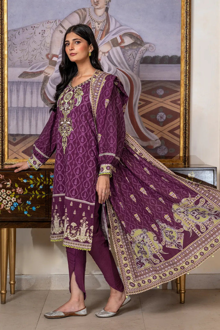 3PC Embroidered Unstitched Khaddar Suit KKHE-2948 Embroidered KHAS STORES 