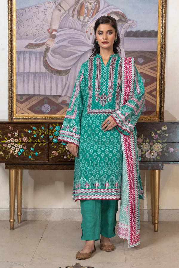 3PC Embroidered Unstitched Khaddar Suit KKHE-2952 Embroidered KHAS STORES 